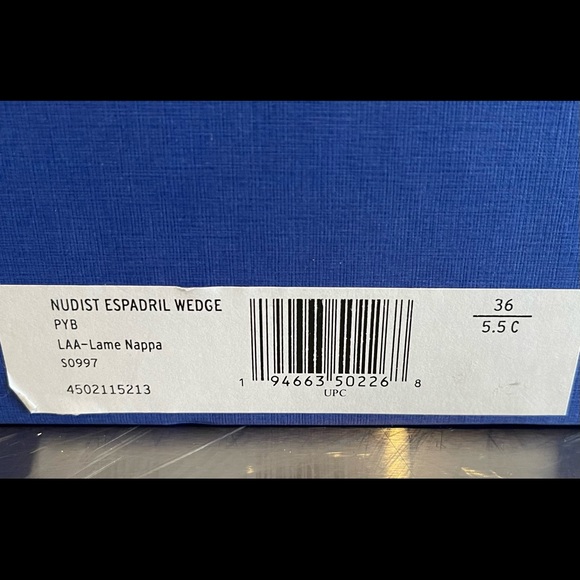 Stuart Weitzman Gold Nudist Wedge Espadrilles 36 /5.5 C LIKE NEW - Picture 7 of 7